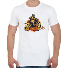 PRINTFASHION Motorozás az életem - Férfi póló - Fehér férfi póló