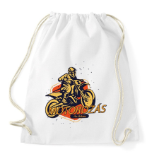 PRINTFASHION Motorozás az életem - Sportzsák, Tornazsák - Fehér tornazsák