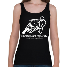 PRINTFASHION MOTOROZNI MEGYEK - Női atléta - Fekete női trikó