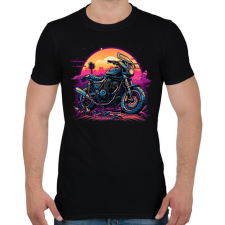 PRINTFASHION Motorsport - Férfi póló - Fekete férfi póló