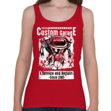 PRINTFASHION Motorszerelő - Női atléta - Cseresznyepiros női trikó