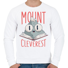 PRINTFASHION Mount Cleverest - Férfi pulóver - Fehér férfi pulóver, kardigán