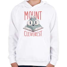 PRINTFASHION Mount Cleverest - Gyerek kapucnis pulóver - Fehér gyerek pulóver, kardigán