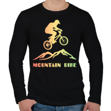 PRINTFASHION mountain bike - Férfi hosszú ujjú póló - Fekete férfi póló