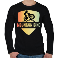 PRINTFASHION MOUNTAIN BIKE - Férfi hosszú ujjú póló - Fekete