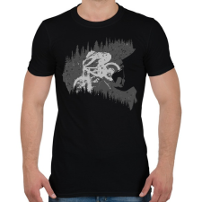 PRINTFASHION Mountain bike - Férfi póló - Fekete férfi póló