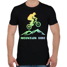 PRINTFASHION mountain bike  - Férfi póló - Fekete férfi póló