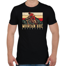 PRINTFASHION Mountain Bike kaland sötét alaphoz - Férfi póló - Fekete férfi póló