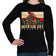 PRINTFASHION Mountain Bike kaland sötét alaphoz - Női pulóver - Fekete női pulóver, kardigán