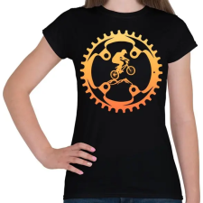PRINTFASHION MOUNTAIN BIKE - Női póló - Fekete női póló