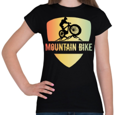 PRINTFASHION MOUNTAIN BIKE - Női póló - Fekete