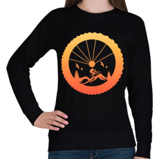 PRINTFASHION MOUNTAIN BIKE - Női pulóver - Fekete