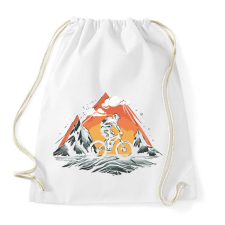 PRINTFASHION Mountain bike - Sportzsák, Tornazsák - Fehér tornazsák