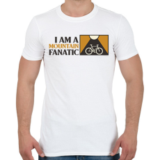 PRINTFASHION MOUNTAIN FANATIC - Férfi póló - Fehér