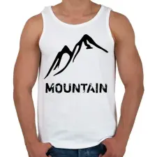 PRINTFASHION Mountain  - Férfi atléta - Fehér atléta, trikó