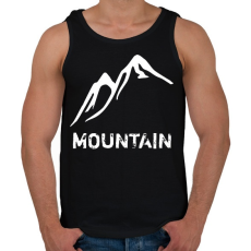 PRINTFASHION Mountain  - Férfi atléta - Fekete