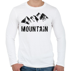 PRINTFASHION Mountain  - Férfi hosszú ujjú póló - Fehér