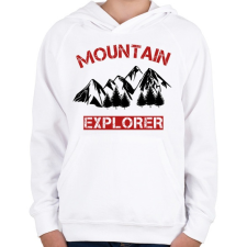 PRINTFASHION Mountain - Gyerek kapucnis pulóver - Fehér gyerek pulóver, kardigán