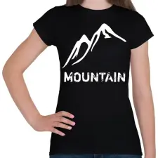 PRINTFASHION Mountain  - Női póló - Fekete női póló