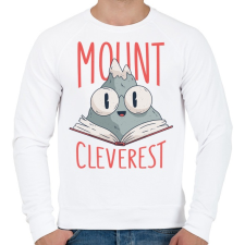 PRINTFASHION MountCleverest - Férfi pulóver - Fehér férfi pulóver, kardigán