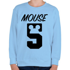 PRINTFASHION Mouse 5 - Gyerek pulóver - Világoskék