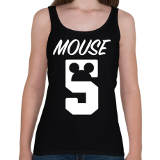 PRINTFASHION Mouse 5 - Női atléta - Fekete