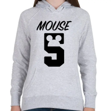 PRINTFASHION Mouse 5 - Női kapucnis pulóver - Sport szürke