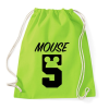 PRINTFASHION Mouse 5 - Sportzsák, Tornazsák - Limezöld