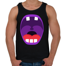 PRINTFASHION Mouth - Férfi atléta - Fekete