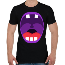 PRINTFASHION Mouth - Férfi póló - Fekete férfi póló