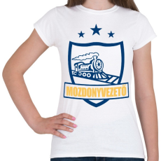 PRINTFASHION Mozdonyvezető - Női póló - Fehér