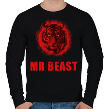 PRINTFASHION mr beast - Férfi pulóver - Fekete férfi pulóver, kardigán