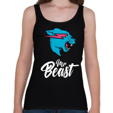 PRINTFASHION Mr Beast - Női atléta - Fekete női trikó