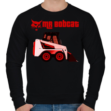 PRINTFASHION mr bobcat2 - Férfi pulóver - Fekete