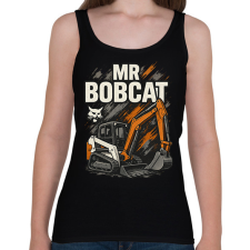 PRINTFASHION Mr Bobcat - Női atléta - Fekete női trikó