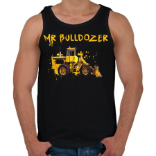 PRINTFASHION mr bulldozer - Férfi atléta - Fekete atléta, trikó