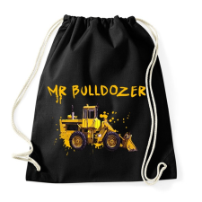 PRINTFASHION mr bulldozer - Sportzsák, Tornazsák - Fekete tornazsák