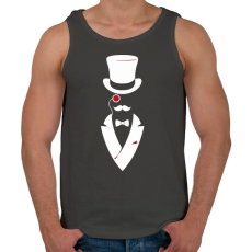 PRINTFASHION Mr Gentleman - Férfi atléta - Sötétszürke