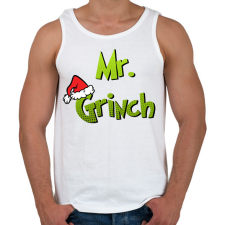 PRINTFASHION Mr Grinch - Férfi atléta - Fehér atléta, trikó