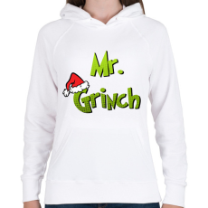 PRINTFASHION Mr Grinch - Női kapucnis pulóver - Fehér