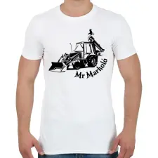 PRINTFASHION mr markoló - Férfi póló - Fehér férfi póló