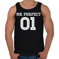 PRINTFASHION MR Perfect - Férfi atléta - Fekete