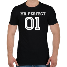 PRINTFASHION MR Perfect - Férfi póló - Fekete férfi póló