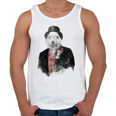 PRINTFASHION Mr Phil - Férfi atléta - Fehér