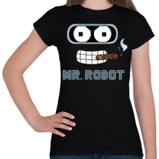 PRINTFASHION Mr. Robot - Női póló - Fekete