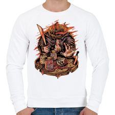 PRINTFASHION MR. Tök - Férfi pulóver - Fehér férfi pulóver, kardigán