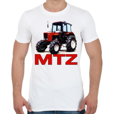 PRINTFASHION MTZ traktor - Férfi póló - Fehér férfi póló