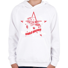 PRINTFASHION MTZ traktor - Gyerek kapucnis pulóver - Fehér gyerek pulóver, kardigán