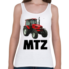 PRINTFASHION MTZ Traktor - Női atléta - Fehér női trikó