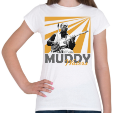 PRINTFASHION Muddy Waters - Női póló - Fehér női póló